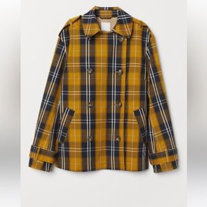 H&M Plaid Double Breast Jacket